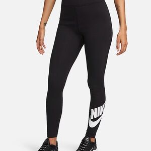 Nike Sportswear Essential High-Rise Full Length Leggings Black L NWT